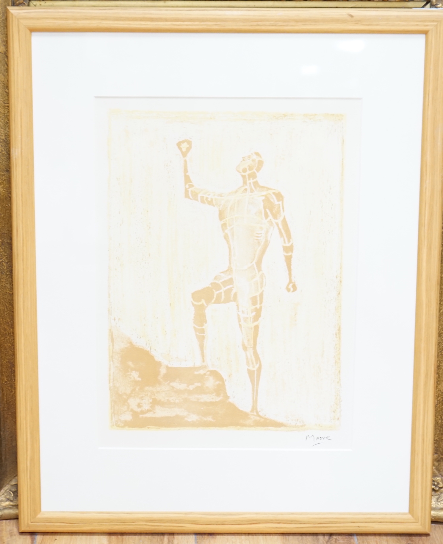 Henry Moore (1898-1986), colour lithograph, 'Prometheus on a rock', signed in ink, 35 x 24cm